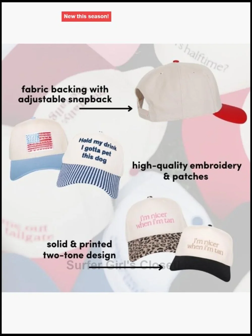 Upside-Down Embroidered Trucker Hat – Trendy Vintage Snapback Baseball Cap